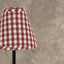 Barn Red-Nutmeg Heritage House Check Barn Red 10" Lampshade - Interiors by Elizabeth