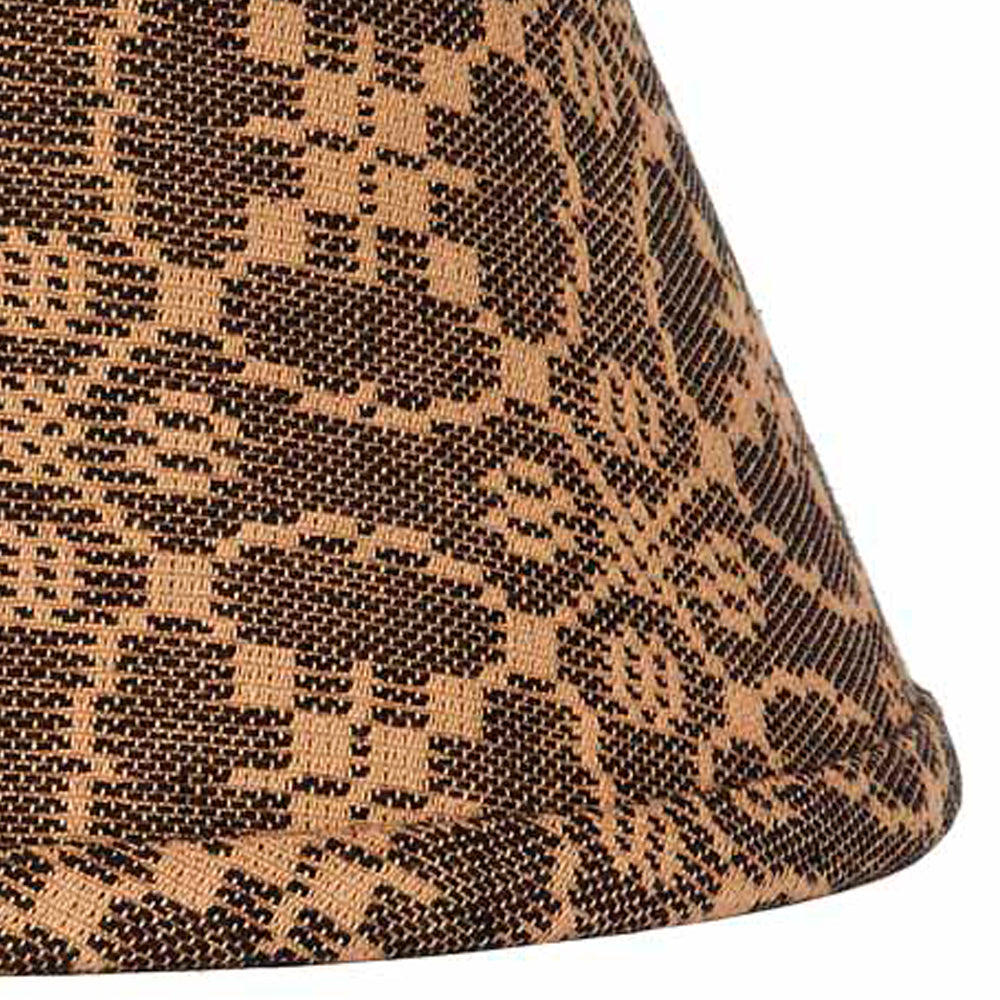 Black Tan Marshfield Jacquard 10" Lampshade - Interiors by Elizabeth
