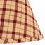 Barn Red Nutmeg Salem Check Barn Red 10" Lampshade - Interiors by Elizabeth