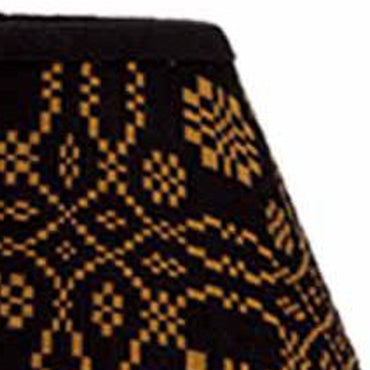 Black Mustard Lover?œ????ƒ?›??S Knot Jacquard 10" Lampshade - Interiors by Elizabeth