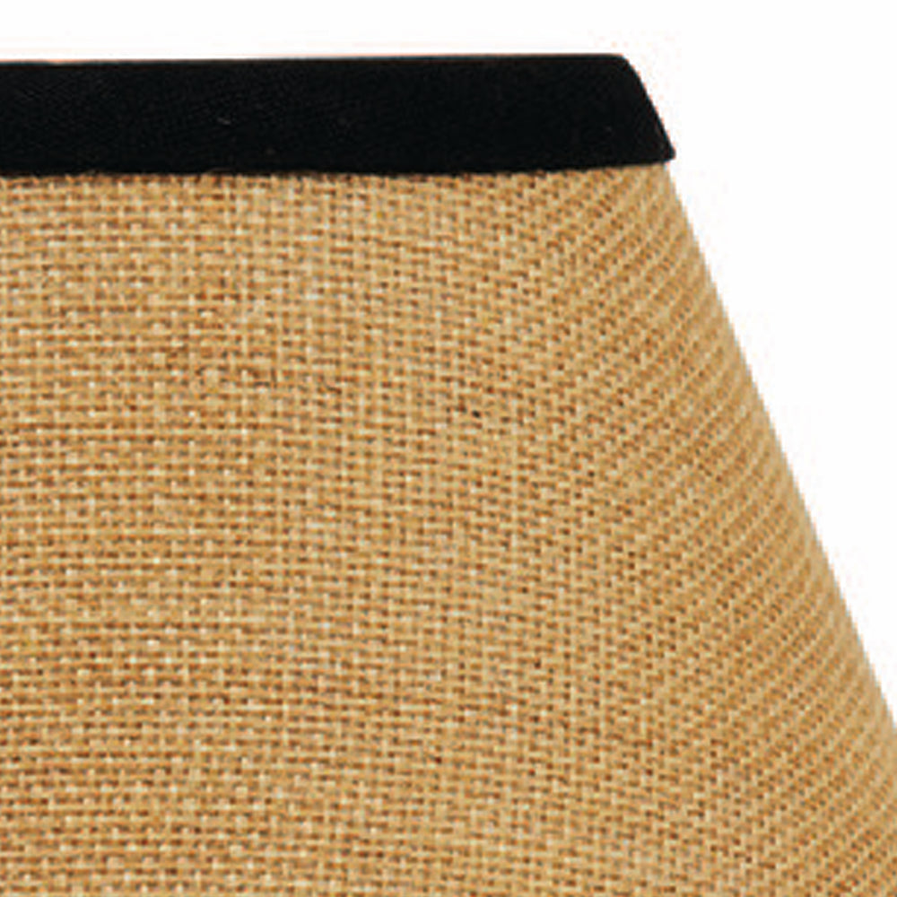 Black Wheat Burlap Stripe 10" Lampshade - Interiors by Elizabeth