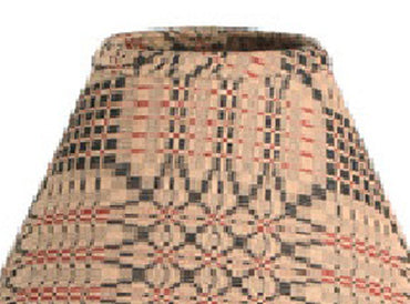 Trenton Jacquard Nutmeg Black Red Lampshade 0R243025