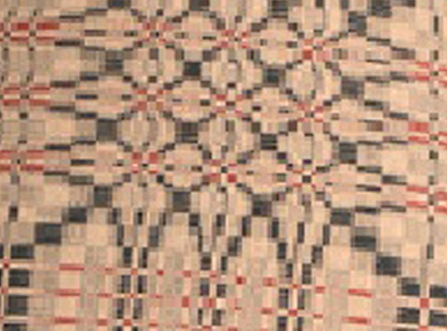 Trenton Jacquard Nutmeg Black Red Lampshade 0R243025