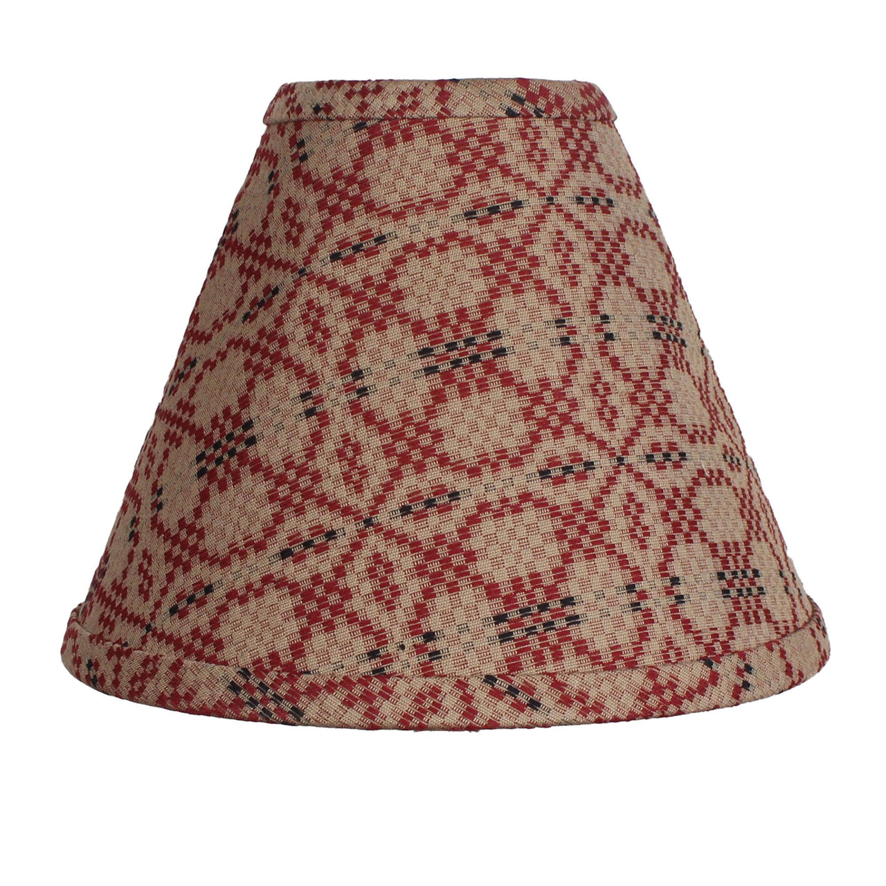 Kendall Jacquard Red 10 In Lamp Shade - Interiors by Elizabeth