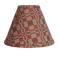 Thumbnail for Kendall Jacquard Red 10 In Lamp Shade - Interiors by Elizabeth