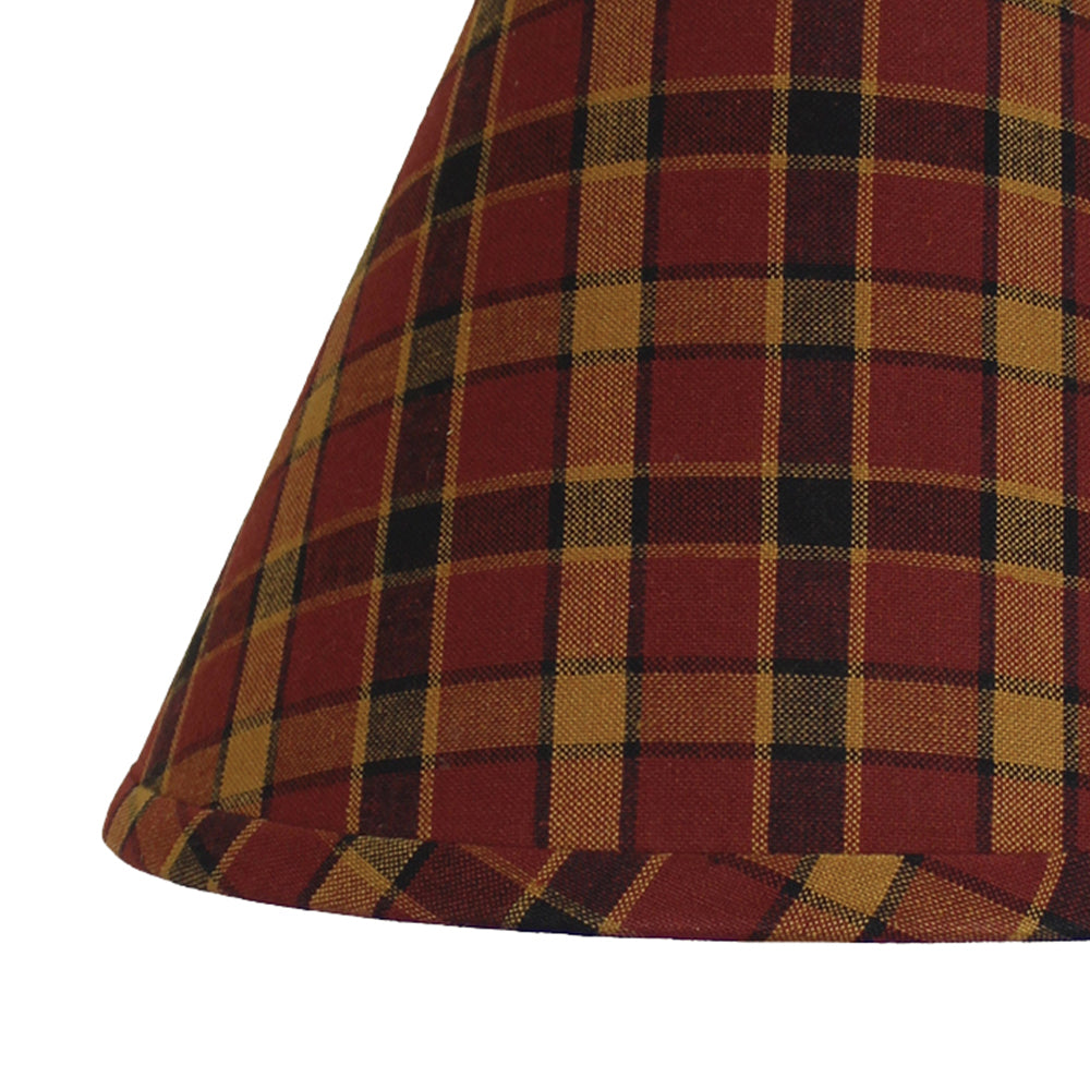 Homestead - Red Lampshade  10 Inch Regular Clip