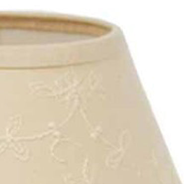 Cream Candlewicking Cream 10" Lampshade - Interiors by Elizabeth