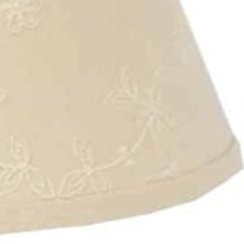 Cream Candlewicking Cream 10" Lampshade - Interiors by Elizabeth