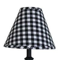 Thumbnail for Heritage House Check Black & Cream Lampshade - Interiors by Elizabeth
