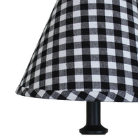 Thumbnail for Heritage House Check - Black & Cream Lampshade  10 Inch Regular Clip