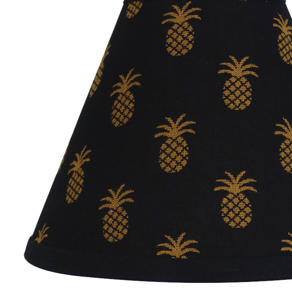 Pineapple Town - Black Lampshade 10 Inch Regular Clip