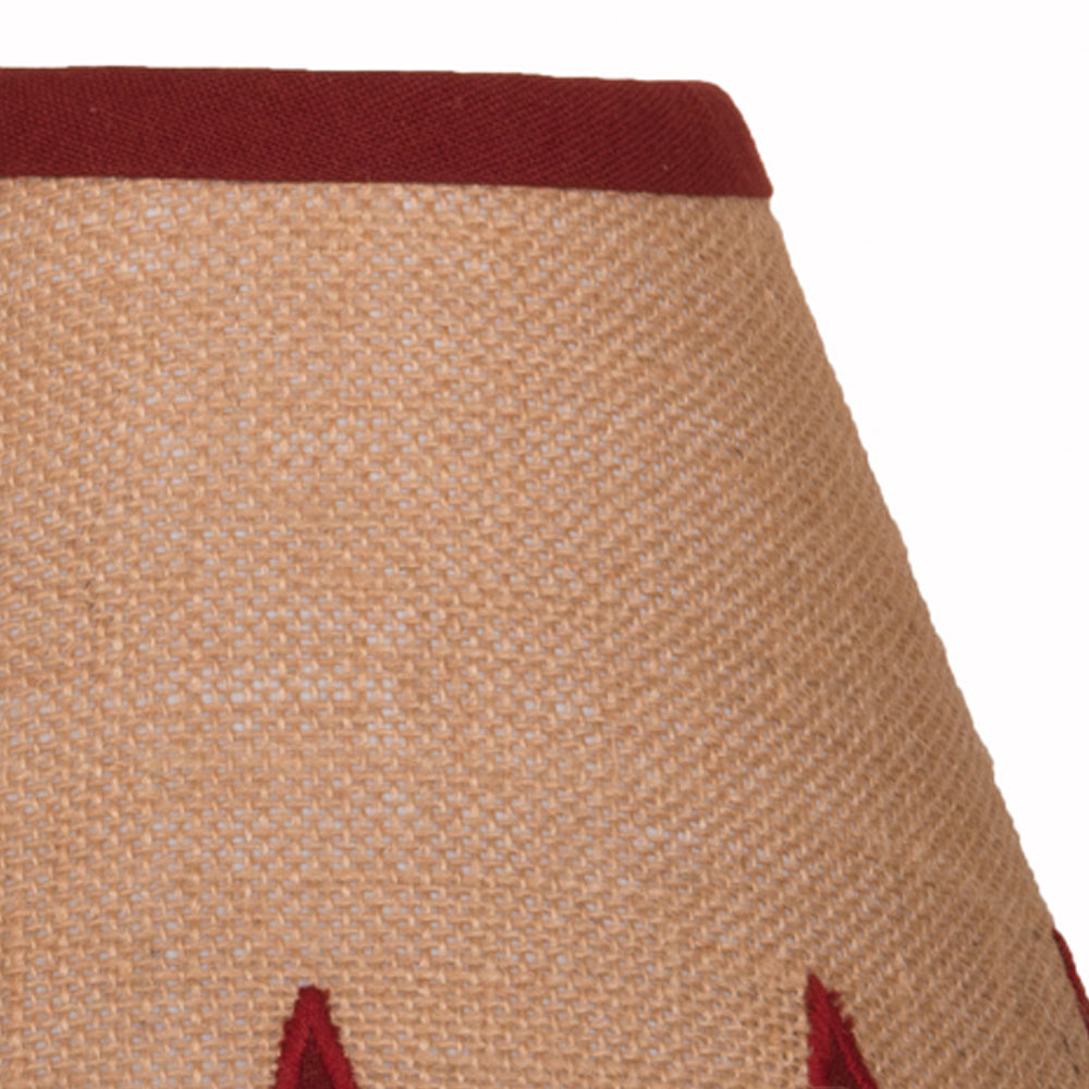 Heritage House Star Lampshade 12 In Barn Red
