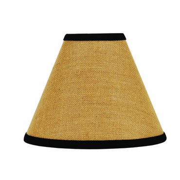 Black - Wheat Burlap Stripe 12" Lampshade - Interiors by Elizabeth