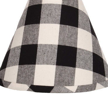 Buffalo Check-  Black Buttermilk Lampshade  12 Inch Regular Clip 2R510011