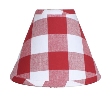 Buffalo Check Crimson Red 12 In Shade - Interiors by Elizabeth