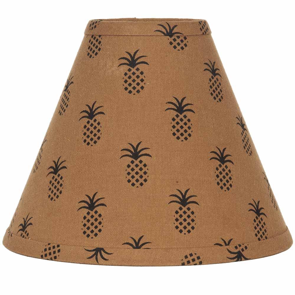 Mocha - Black Pineapple Town 14" Lampshade - Interiors by Elizabeth