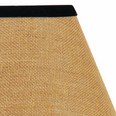 Black Wheat Burlap Stripe 6" Lampshade - Interiors by Elizabeth