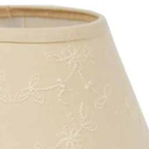 Cream Candlewicking Cream 6" Lampshade - Interiors by Elizabeth