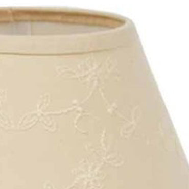 Cream Candlewicking Cream 6" Lampshade - Interiors by Elizabeth