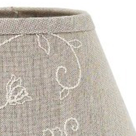 Taupe Candlewicking Taupe 6" Lampshade - Interiors by Elizabeth
