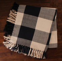 Thumbnail for Heritage House Check Black - Nutmeg Afghan  - Interiors by Elizabeth