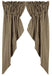 Black Nutmeg Heritage House Check Black Gathered Swag Lined - Interiors by Elizabeth