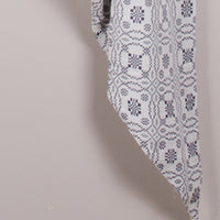 Thumbnail for Loverã¦™??S Knot Jacquard Gathered Swag Cream Indigo Lined