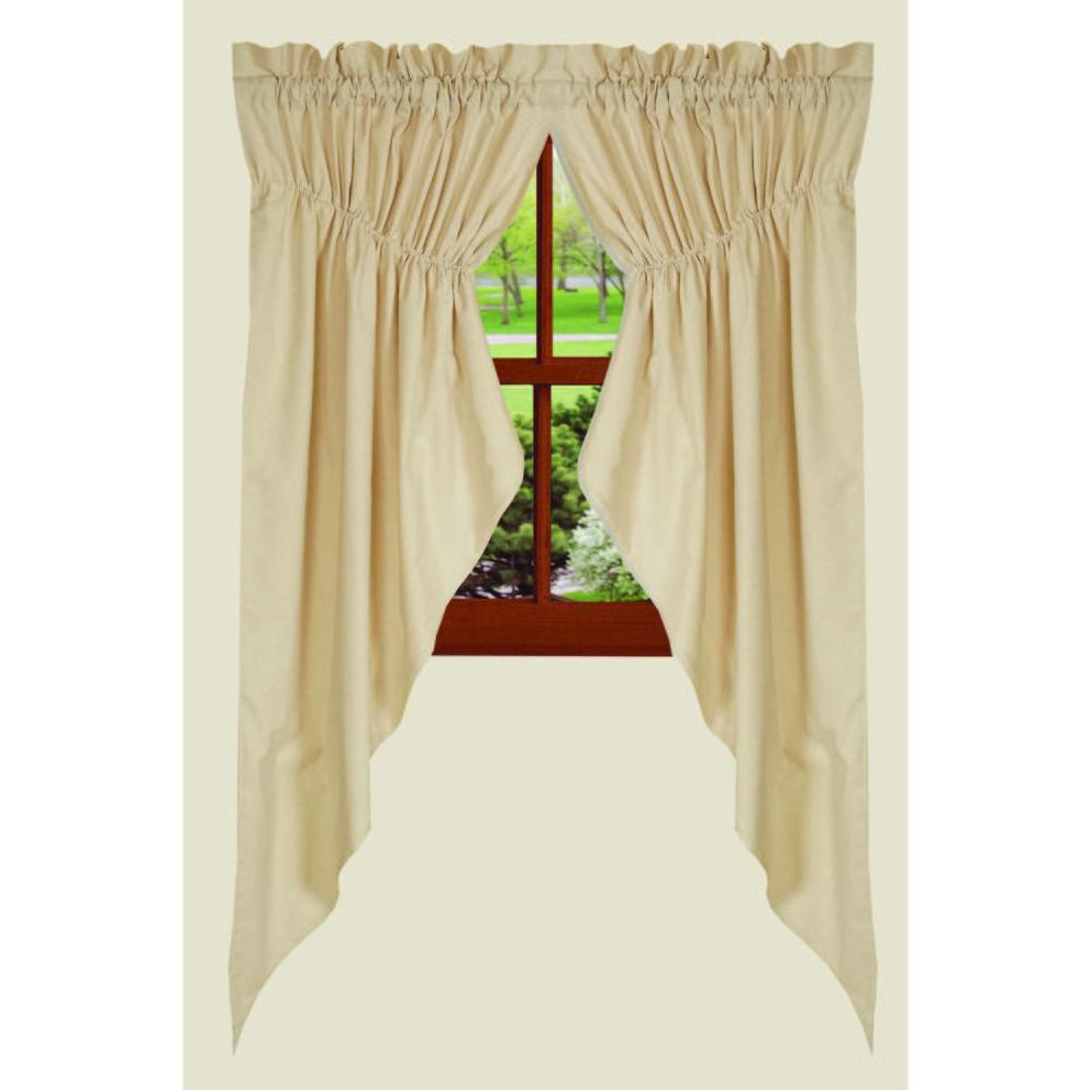 Lover's Knot Jacquard Gathered Window Swag, Cream & Indigo, 72x63 Inches (2-Piece Set)