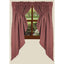 Barn Red-Oat Philmont Jacquard Gathered Swag - Lined - Interiors by Elizabeth