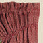 Barn Red Oat Philmont Jacquard Gathered Swag Lined - Interiors by Elizabeth