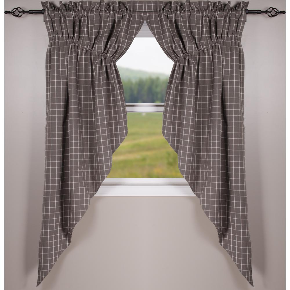 Summerville Gathered Swag Pewter - Lined - Interiors by Elizabeth