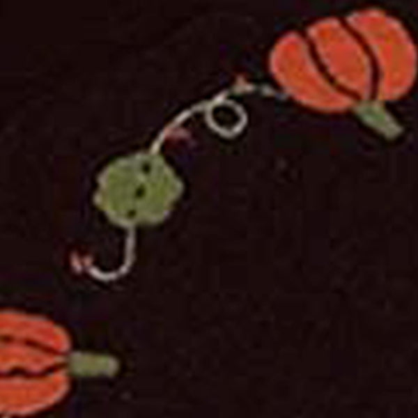 Pumpkins And Vines Black Candle Mat Set Of Two CMAR0066