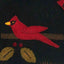 Cardinal Christmas Black Candle Mat Set Of Two CMAR0069