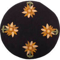 Thumbnail for Sunflower Power Candle Mat Black - Set of Two - Interiors by Elizabeth