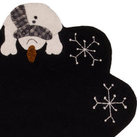 Thumbnail for Snow Day Black Candlemat Set Of Two