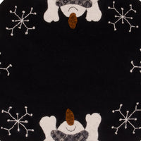Thumbnail for Snow Day Black Candlemat Set Of Two