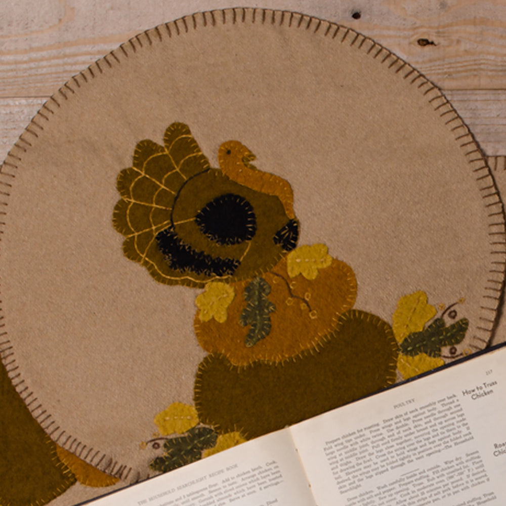 Turkey Nutmeg Candle Mat Set Of Two