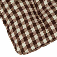 Thumbnail for Black Nutmeg Heritage House Check Black Chair Pad - Interiors by Elizabeth