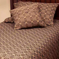 Thumbnail for Black Tan Marshfield Jacquard Bed Cover Queen - Interiors by Elizabeth