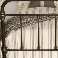 Thumbnail for Grain Sack Stripe Cream Pewter Queen Bed Cover