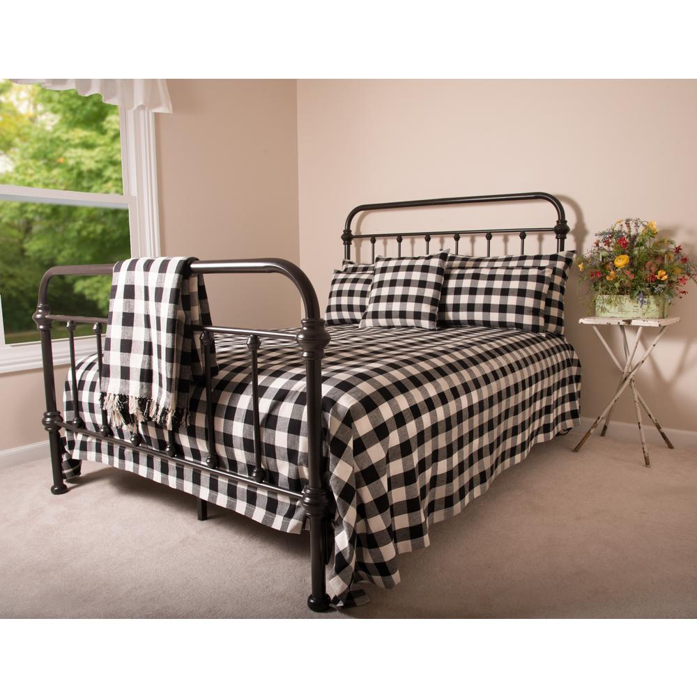 Buffalo Check Queen Bed Cover-  Interiors by Elizabeth
