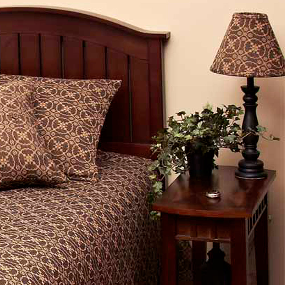 Black Tan Marshfield Jacquard Bed Cover Twin - Interiors by Elizabeth