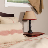 Thumbnail for Oat Barn Red Grain Sack Solid Duvet Cover (Tie Closure)