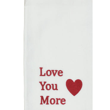 Red Love you More Towel  Set of 2 ET000017