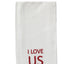 Red I Love Us Towel ET000020