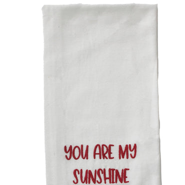 Red You are my Sunshine Towel  Set of 2 ET000021
