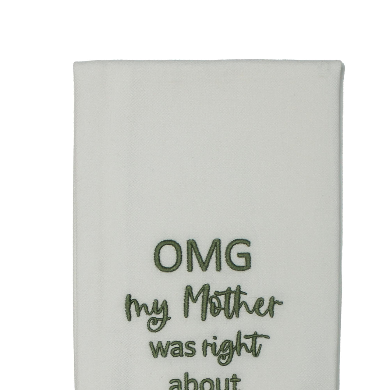 Grn OMG My Mother Right Towel ET000031