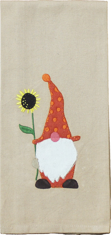 Fall Gnomes Gold towel  - Interiors by Elizabeth
