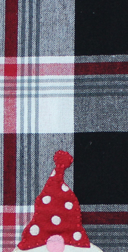 Winter Plaid Black, Red, Cream towel ET042019