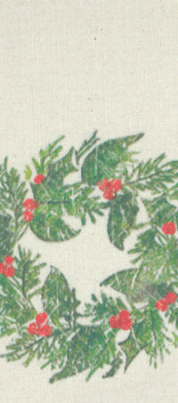 Thumbnail for Holiday Grain Sack Cream, Red, Grn towel ET064020